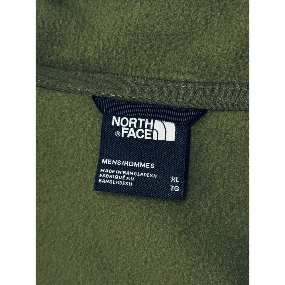 THE NORTH FACE Glacier Heavyweight 1/2 Zip Forest Olive/Asphalt Grey TNF Mens XL